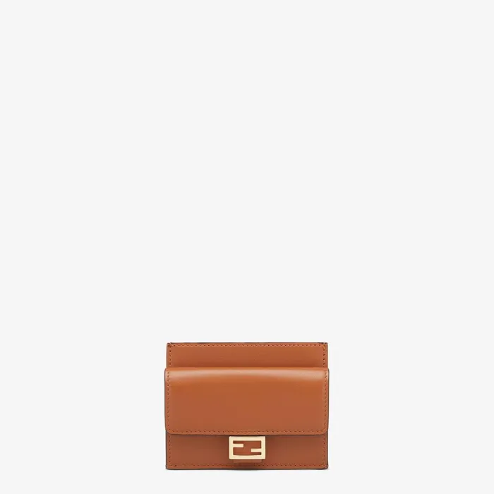 Fendi Card Holders Baguette Card Holder Brown Nappa Leather Card Holder 8211 Women Fendi Card Holders Baguette Card Holder Brown Nappa Leather Card Holder 8211 Women