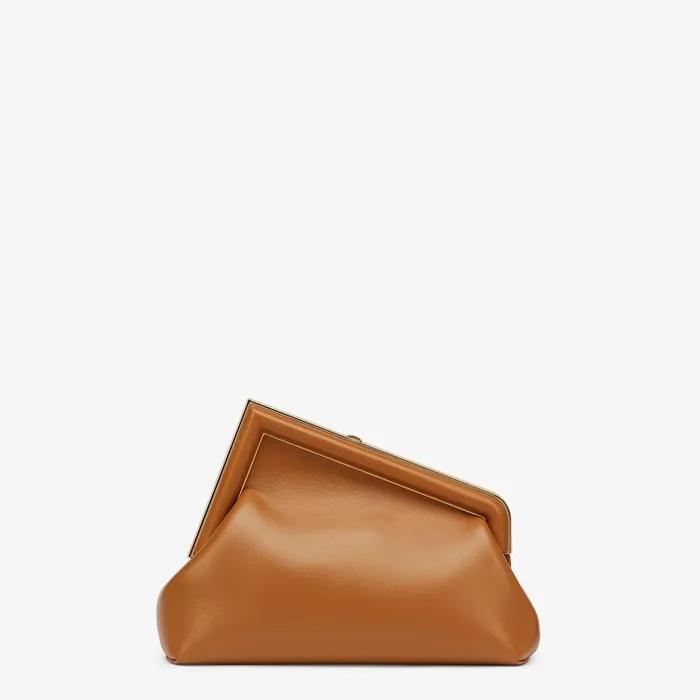 Fendi Clutches and Pouches Fendi First Small Brown Leather Bag 8211 Women