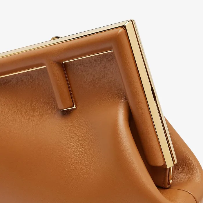 Fendi Clutches and Pouches Fendi First Small Brown Leather Bag 8211 Women