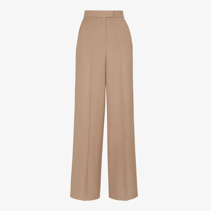 Fendi Coordinated Sets Pants Beige Grain De Poudre Wool Pants 8211 Women