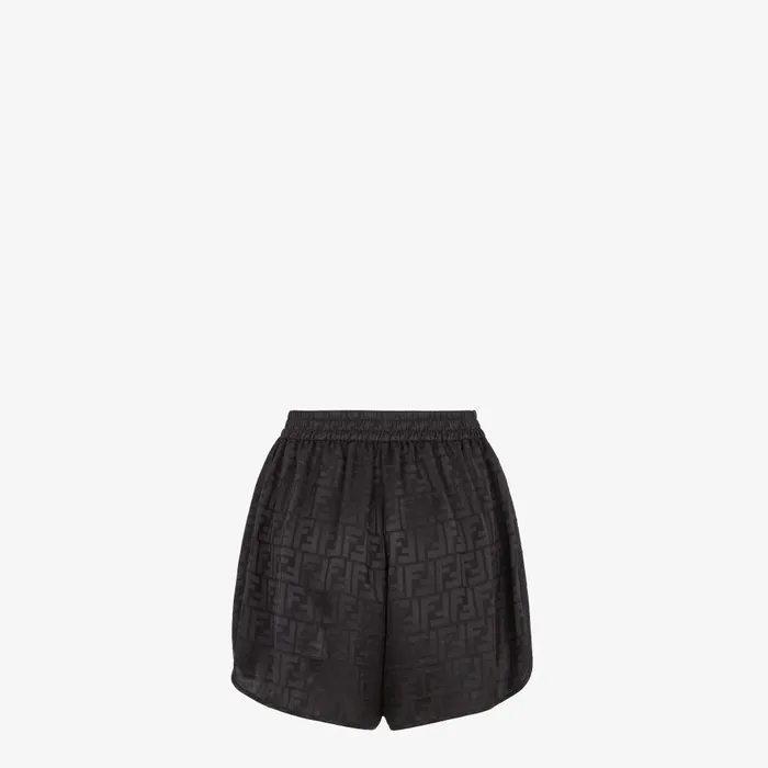 Fendi Coordinated Sets Shorts Black Silk Shorts 8211 Women