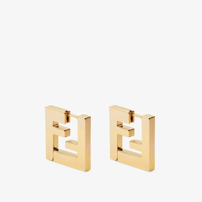 Fendi Earrings FF Earrings Goldcolored Earrings 8211 Women