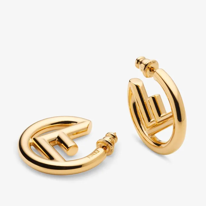 Fendi Essentials For Women F Is Fendi Earrings Goldcolored Earrings 8211 Women