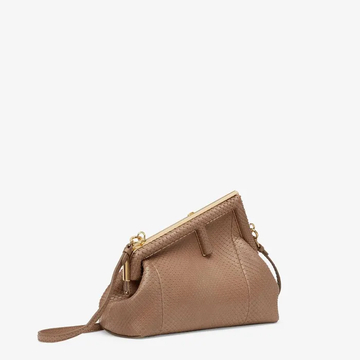 Fendi Exotic Bags Fendi First Small Beige Python Bag 8211 Women