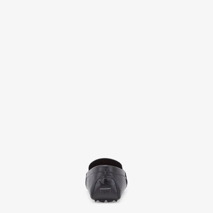 Fendi Loafers and Drivers FF Squared Drivers Black Leather Drivers 8211 Men