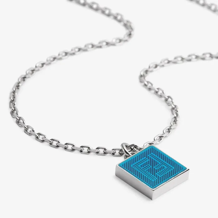 Fendi Necklaces Fendi Shadow Necklace Silvercolored Metal Necklace 8211 Men