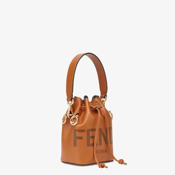 Fendi Shoulder and Crossbody Bags Mon Tresor Brown Leather Minibag 8211 Women