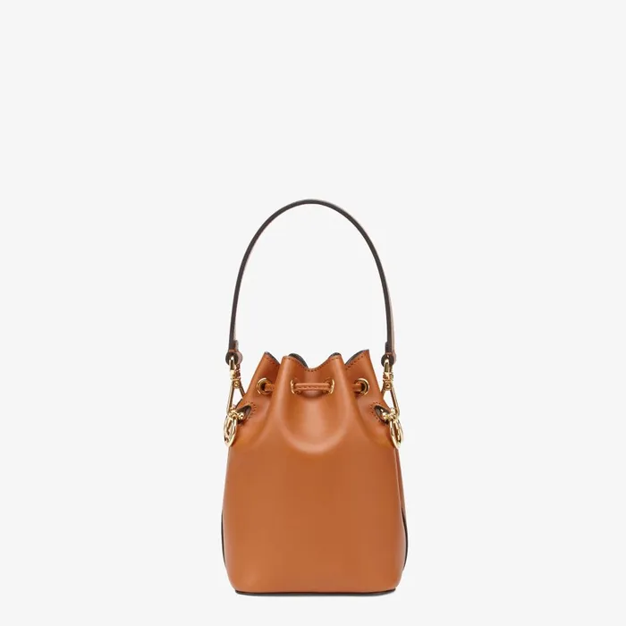 Fendi Shoulder and Crossbody Bags Mon Tresor Brown Leather Minibag 8211 Women