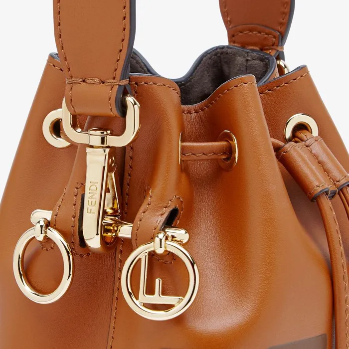 Fendi Shoulder and Crossbody Bags Mon Tresor Brown Leather Minibag 8211 Women