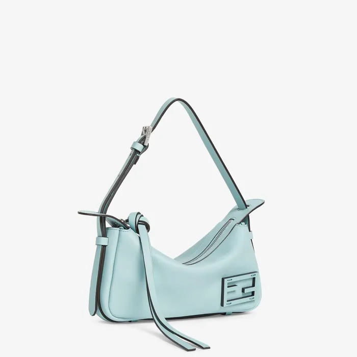 Fendi Shoulder and Crossbody Bags Simply Fendi Mini Light Blue Leather Mini Bag 8211 Women