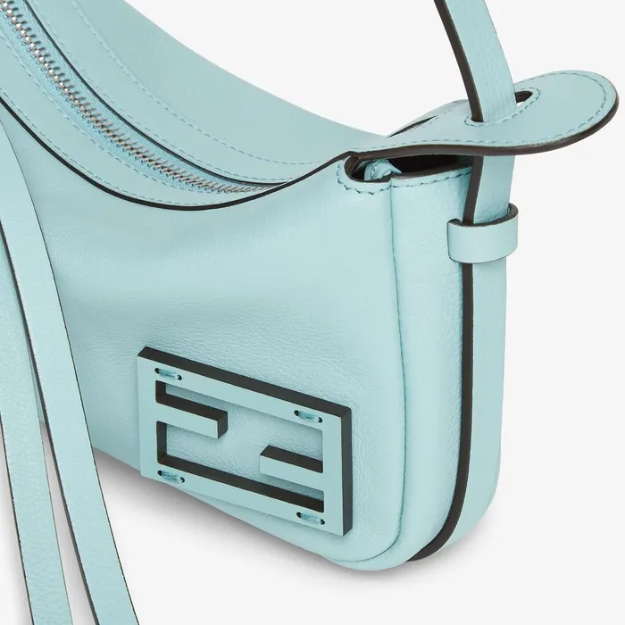 Fendi Shoulder and Crossbody Bags Simply Fendi Mini Light Blue Leather Mini Bag 8211 Women
