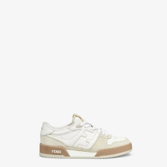 Fendi Sneakers Fendi Match White Suede Low Tops 8211 Women