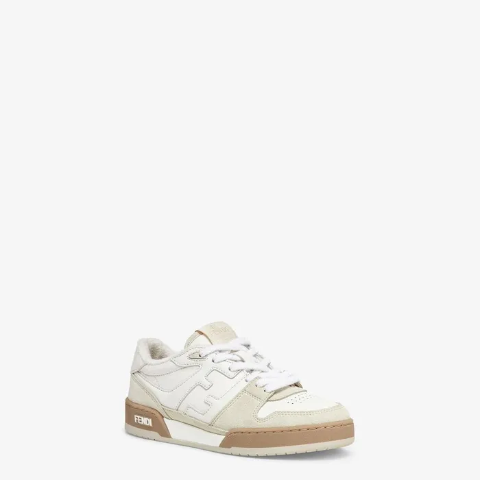Fendi Sneakers Fendi Match White Suede Low Tops 8211 Women