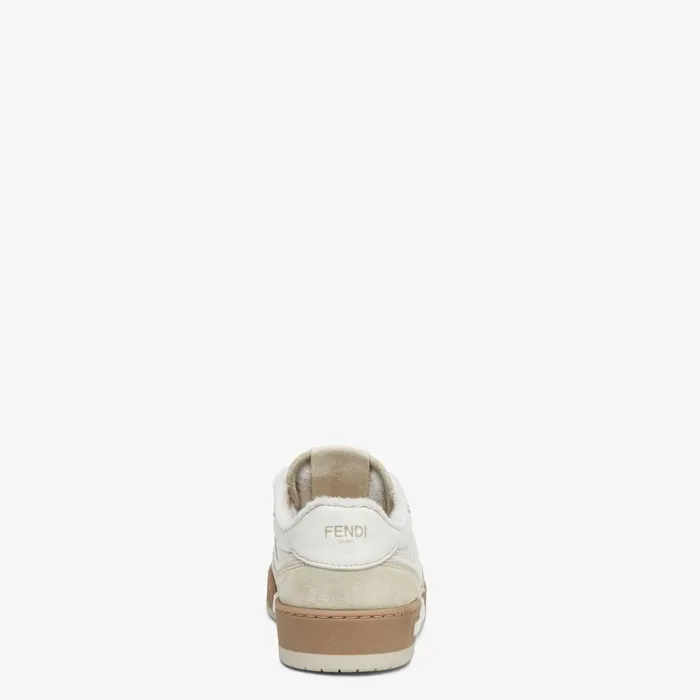 Fendi Sneakers Fendi Match White Suede Low Tops 8211 Women
