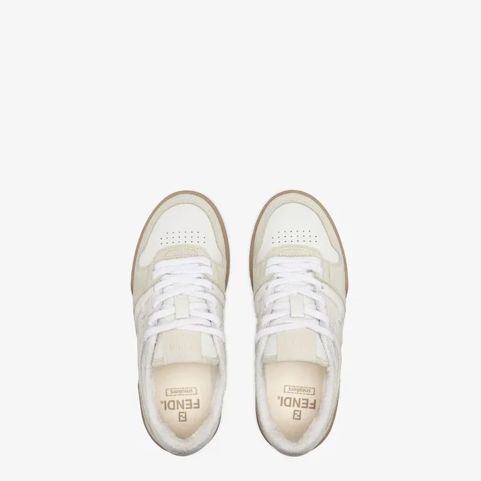 Fendi Sneakers Fendi Match White Suede Low Tops 8211 Women