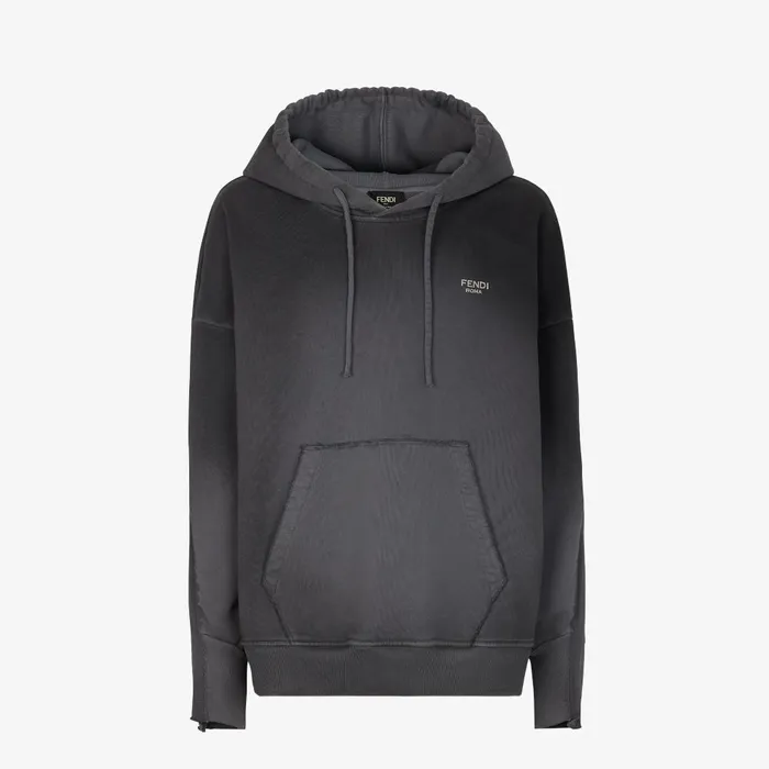 Fendi Sweatshirts Sweatshirt Gray Jersey Sweatshirt 8211 Men