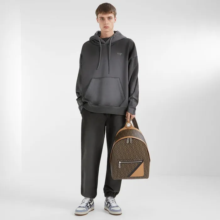 Fendi Sweatshirts Sweatshirt Gray Jersey Sweatshirt 8211 Men