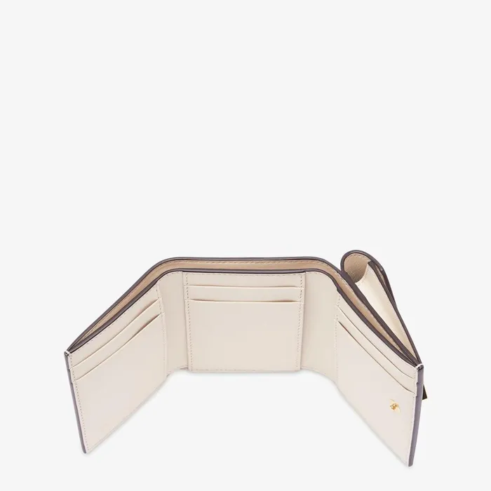 Fendi Wallets FF Diamonds Wallet White Leather Wallet 8211 Women
