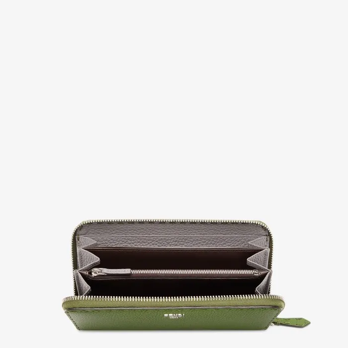 Fendi Wallets ZipperAround Selleria Green Selleria Wallet With 164 Handsewn Stitches 8211 Men