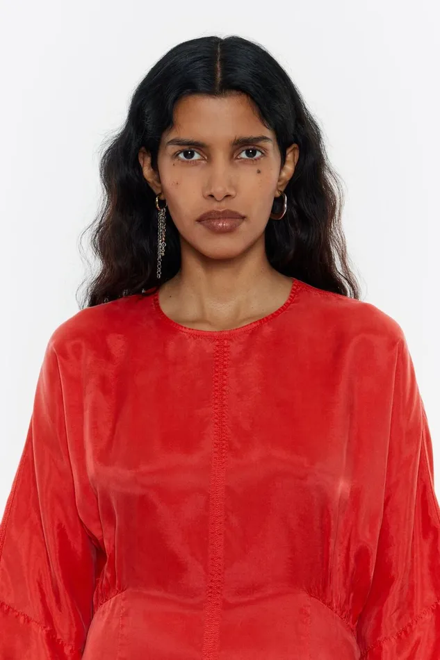 Fitted Flared Dress Red Women Bimba Y Lola Dresses And Jumpsuits Fitted Flared Dress Red Women Bimba Y Lola Dresses And Jumpsuits