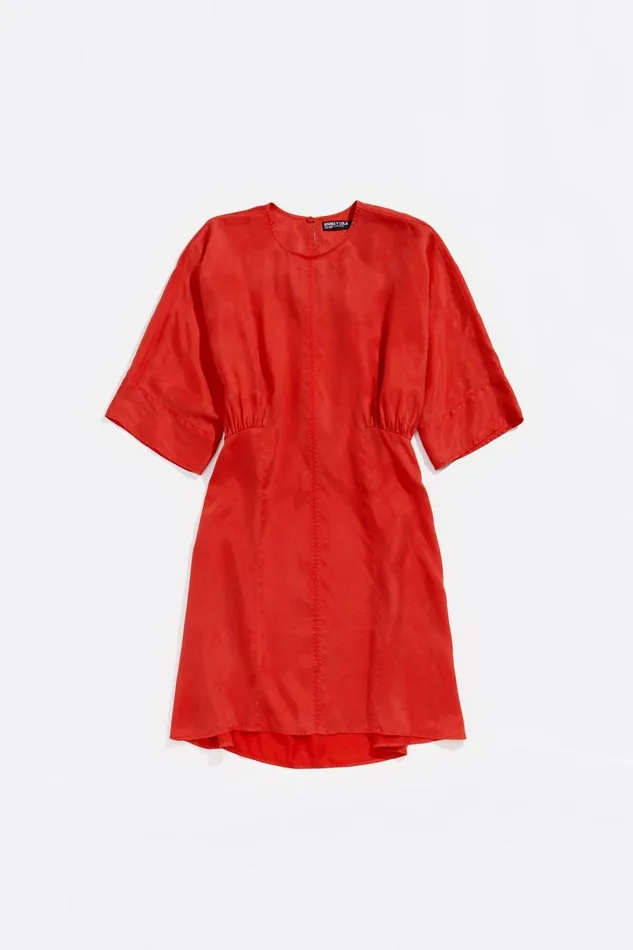 Fitted Flared Dress Red Women Bimba Y Lola Dresses And Jumpsuits Fitted Flared Dress Red Women Bimba Y Lola Dresses And Jumpsuits