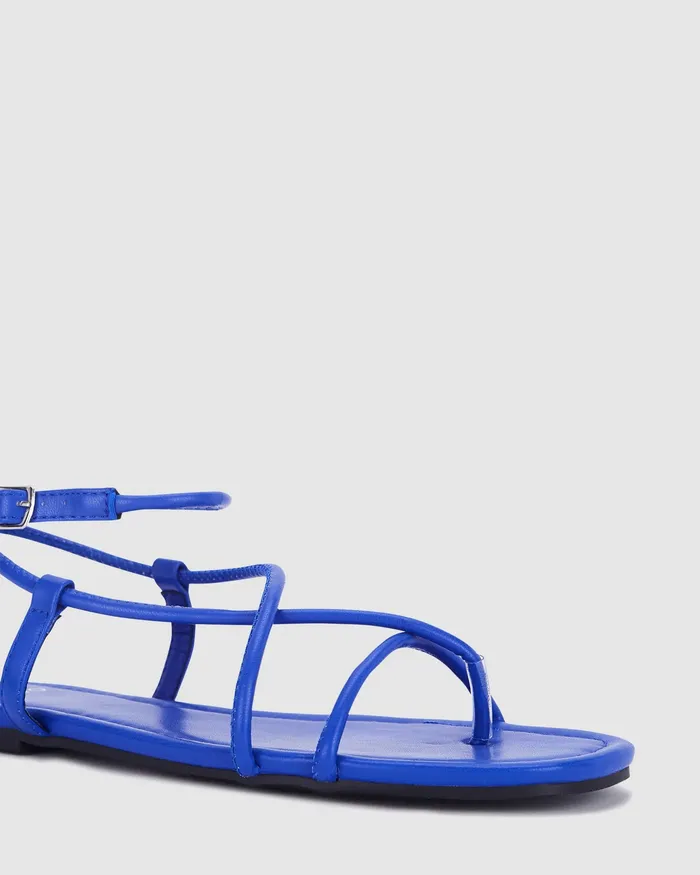 Flat Sandals NOVO Shoes Women TAKARA COBALT