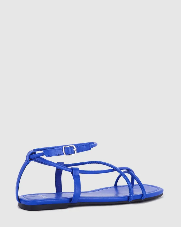 Flat Sandals NOVO Shoes Women TAKARA COBALT