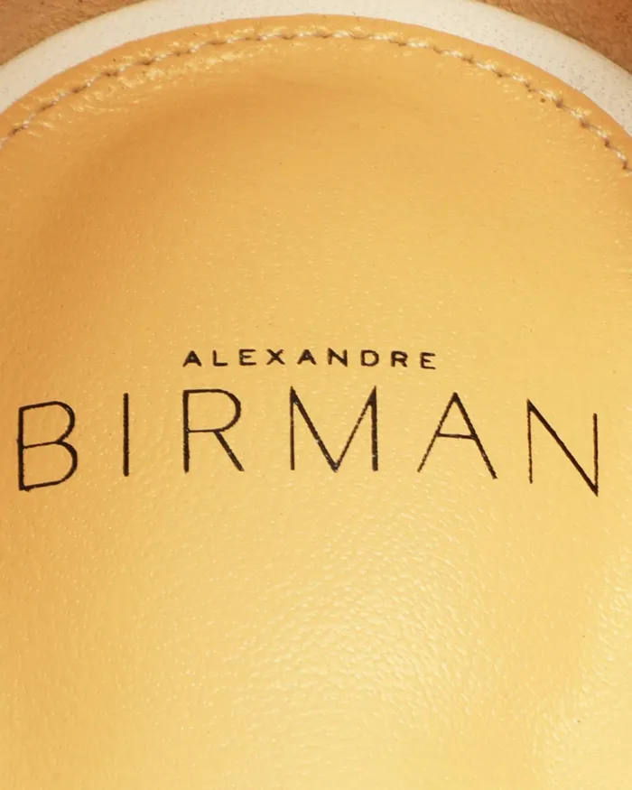 Flats Women Alexandre Birman Clarita Flat Sandal In Nappa Leather Alexandre Birman White