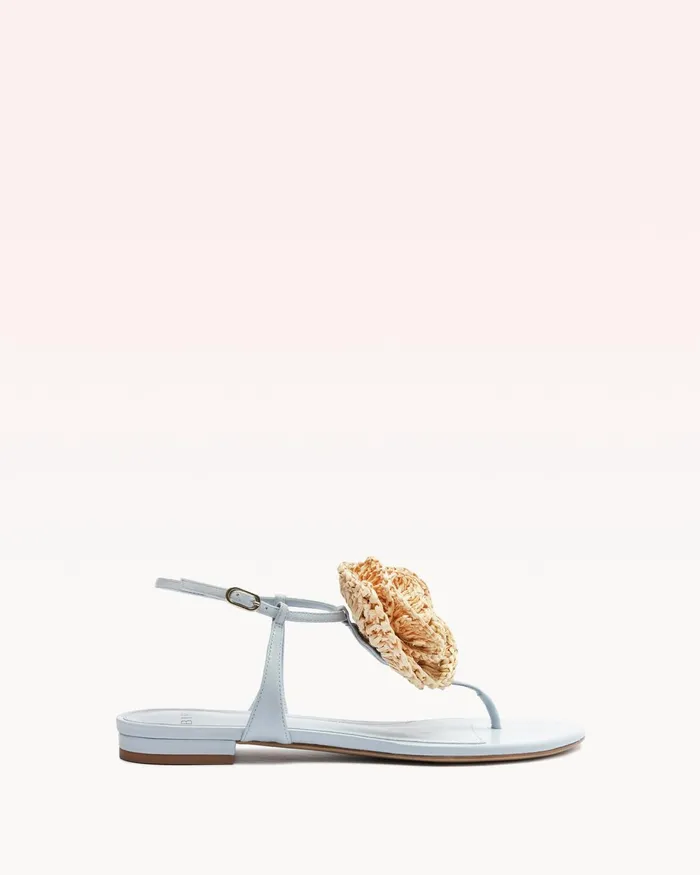 Flats Women Alexandre Birman Sadie Flower Flat Serene Blue