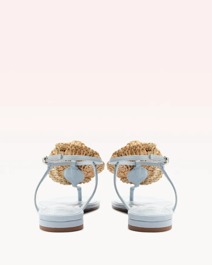 Flats Women Alexandre Birman Sadie Flower Flat Serene Blue