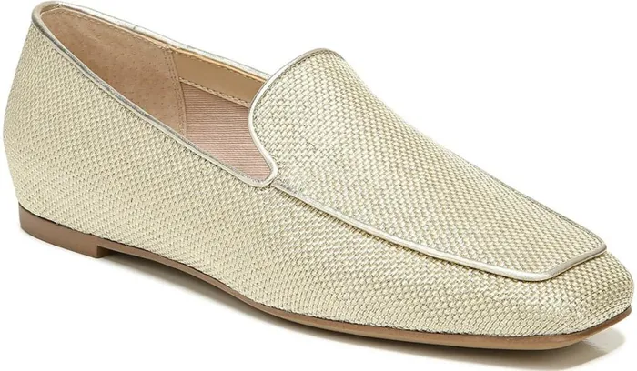 Flats Women Franco Sarto Franco Averly 2 Loafer Pale Gold Raffia