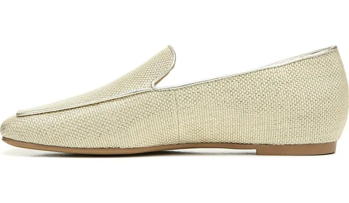 Flats Women Franco Sarto Franco Averly 2 Loafer Pale Gold Raffia