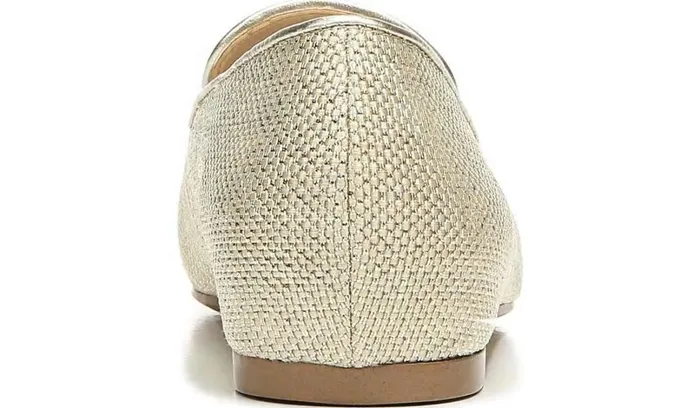 Flats Women Franco Sarto Franco Averly 2 Loafer Pale Gold Raffia
