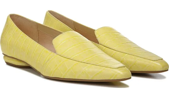 Flats Women Franco Sarto Franco Balica Loafer Light Yellow Leather
