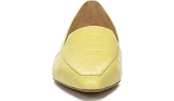 Flats Women Franco Sarto Franco Balica Loafer Light Yellow Leather