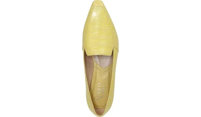 Flats Women Franco Sarto Franco Balica Loafer Light Yellow Leather