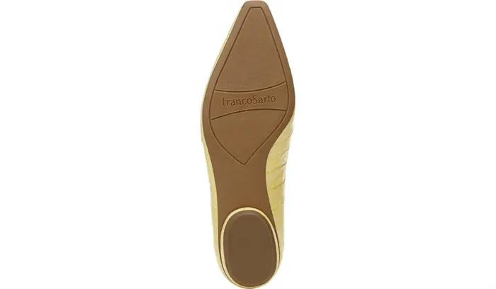 Flats Women Franco Sarto Franco Balica Loafer Light Yellow Leather