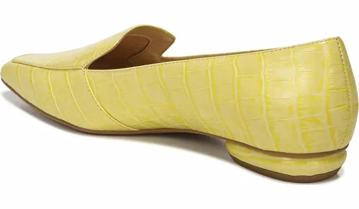 Flats Women Franco Sarto Franco Balica Loafer Light Yellow Leather