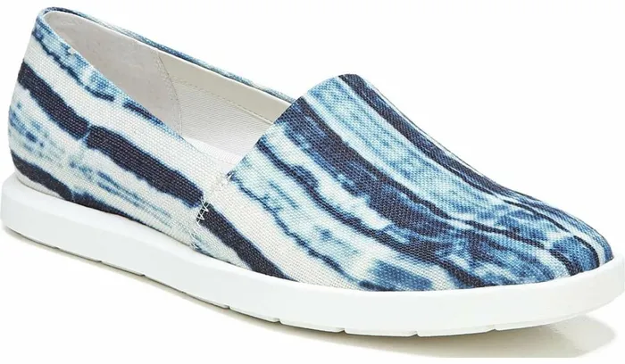 Flats Women Franco Sarto Franco Bonza Slip On Blue Canvas