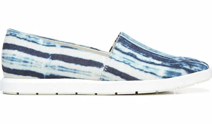 Flats Women Franco Sarto Franco Bonza Slip On Blue Canvas