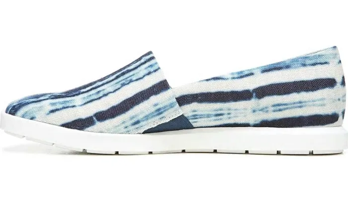 Flats Women Franco Sarto Franco Bonza Slip On Blue Canvas