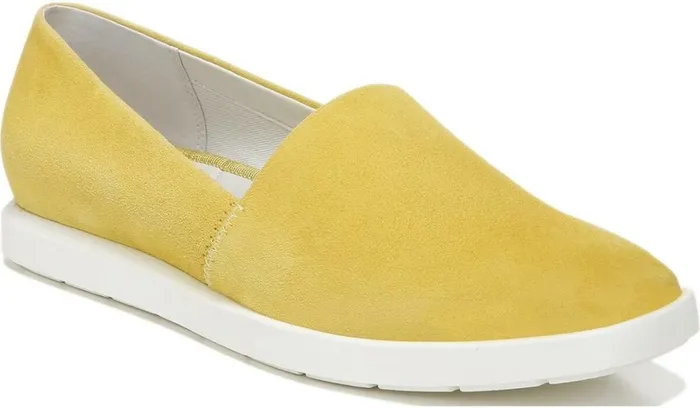 Flats Women Franco Sarto Franco Bonza Slip On Bright Yellow Suede
