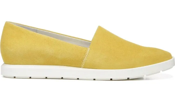 Flats Women Franco Sarto Franco Bonza Slip On Bright Yellow Suede