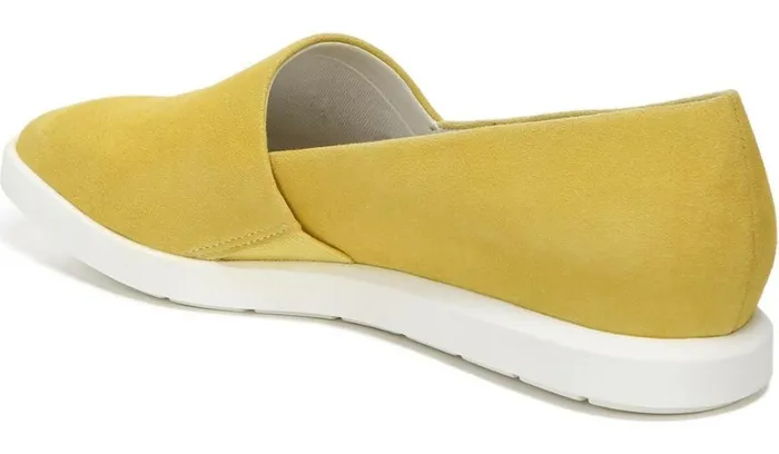 Flats Women Franco Sarto Franco Bonza Slip On Bright Yellow Suede