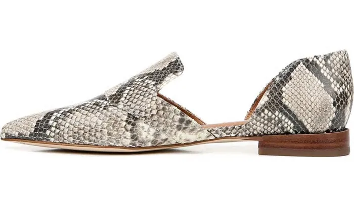 Flats Women Franco Sarto Sarto Toby D039Orsay Flat Roccia Snake Print Leather