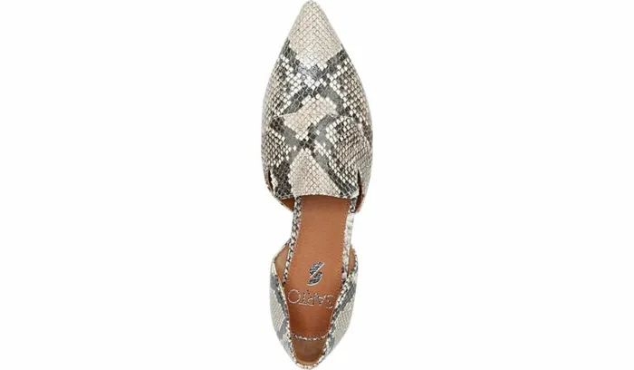 Flats Women Franco Sarto Sarto Toby D039Orsay Flat Roccia Snake Print Leather