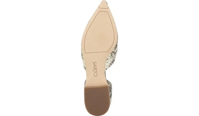 Flats Women Franco Sarto Sarto Toby D039Orsay Flat Roccia Snake Print Leather