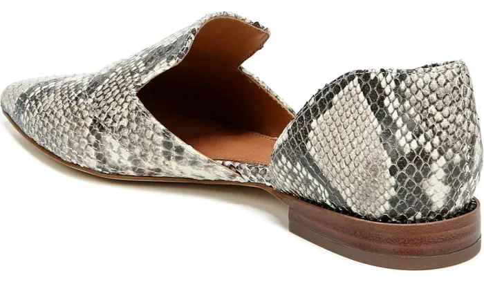 Flats Women Franco Sarto Sarto Toby D039Orsay Flat Roccia Snake Print Leather
