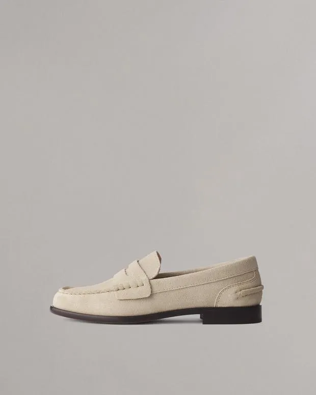 Flats Women Rag and Bone Carter Suede Loafer Light Sand Suede