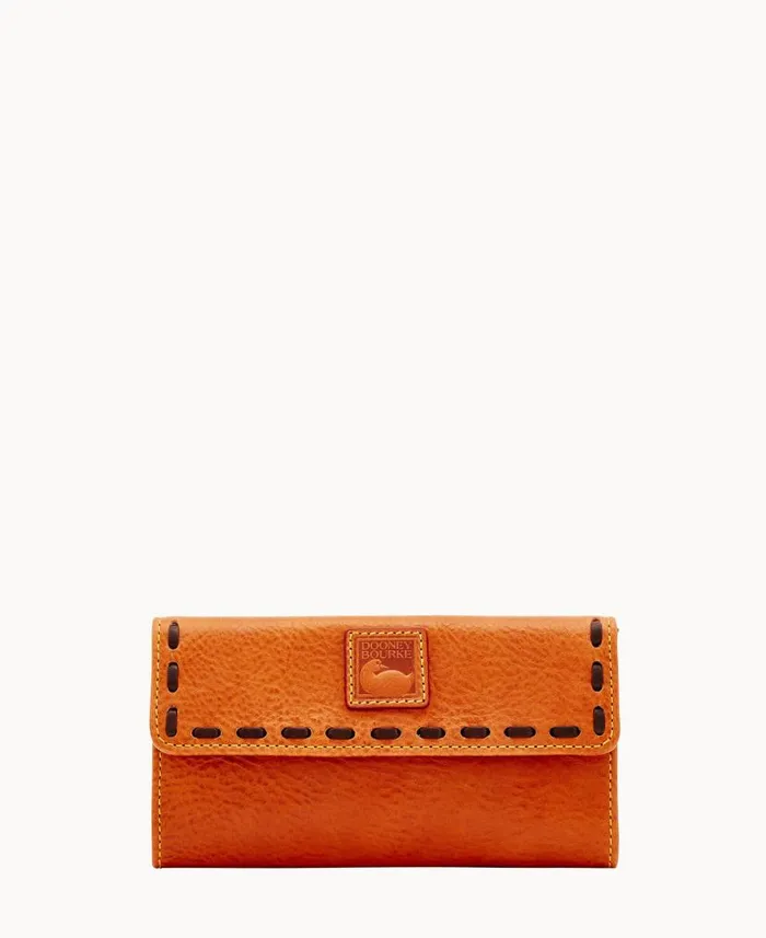 Florentine Continental Clutch Natural ManWoman Dooney and Bourke Wallets